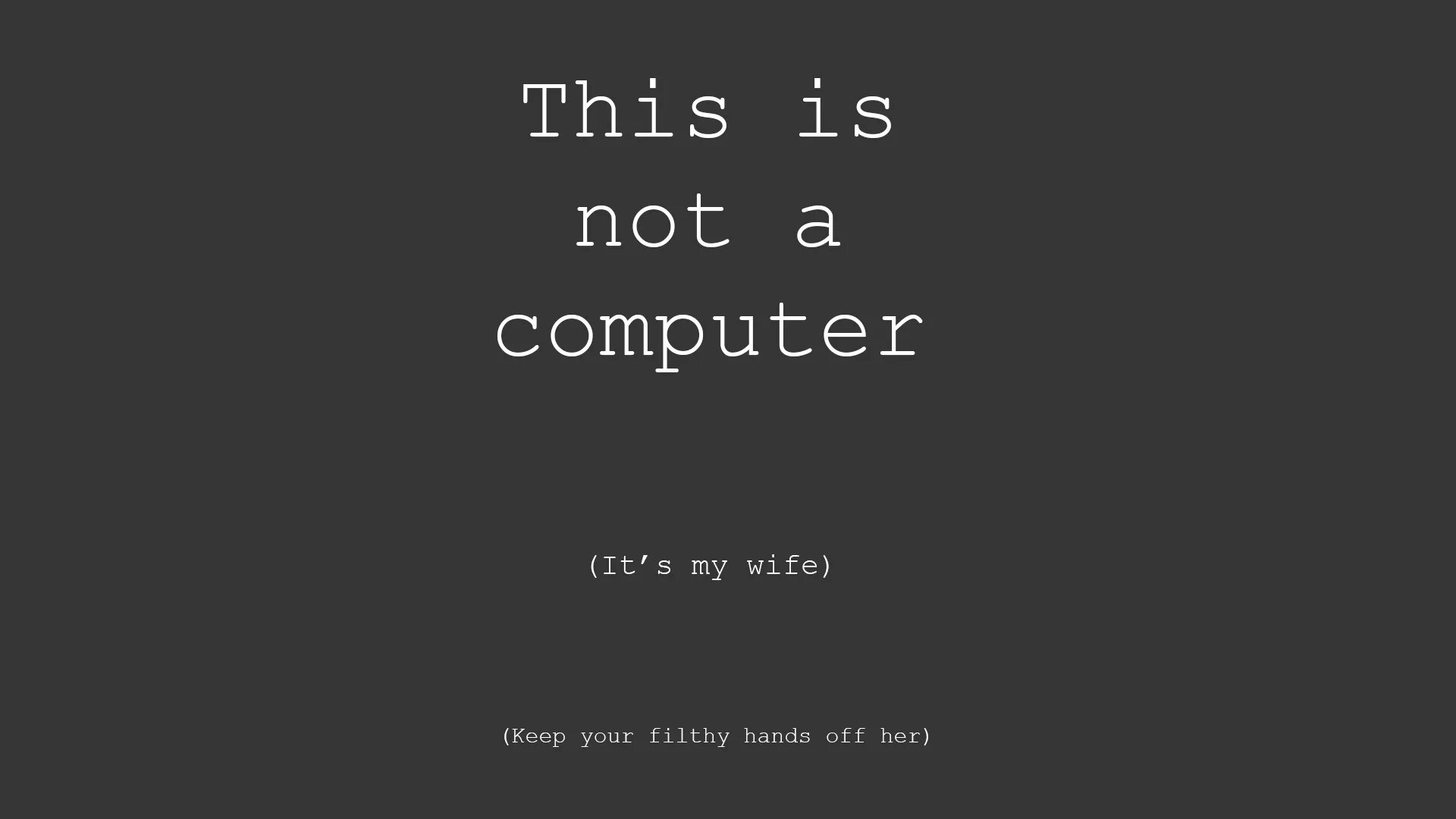 This is computer перевод. This is a computer. miss missa x the getaway. this is a computer перевод. if you are not me get away from my computer.