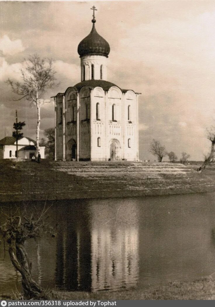 Храм на Нерли во Владимире. Церковь Покрова на Нерли до революции. Церковь Покрова на Нерли 1165.