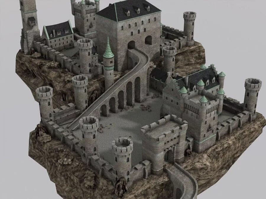 Три замка. Средневековый замок 1.16.3. фэнтези крепость донжон. medieval castle замок. модель средневекового замка.