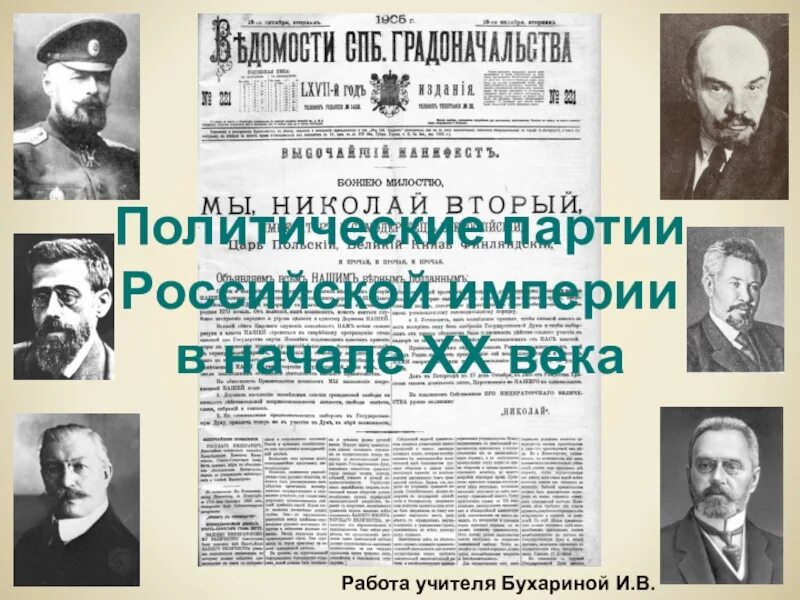 Партии россии 1905 1917. Партии России начала 19 века. Первые партии в России в начале 20. Политическая партия Российской империи. Политическая партия 19 века.