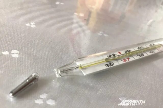 The doctor reminded Romanenko of danger of the broken mercury thermometer Region