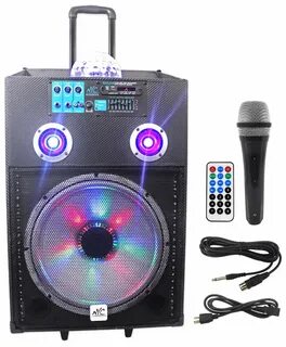 Колонка портативная с bluetooth микрофоном караоке
