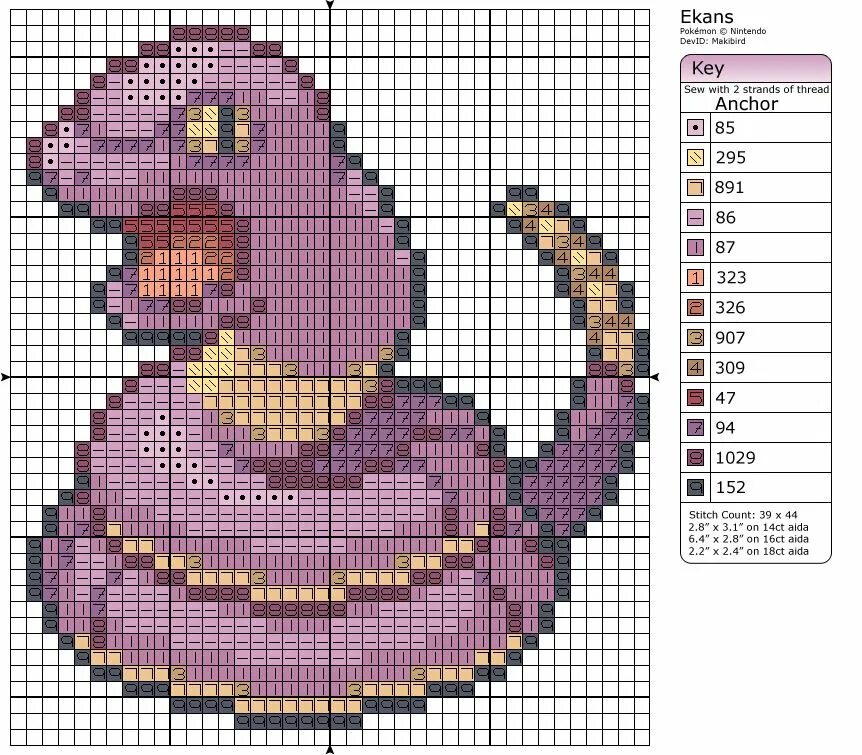 Покемонов схема. Покемон Эканс. Схемы крестиком покемон. Покемон Ekans. Покемон схема вышивки крестом.