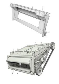 Наклонная камера комбайна вектор 410