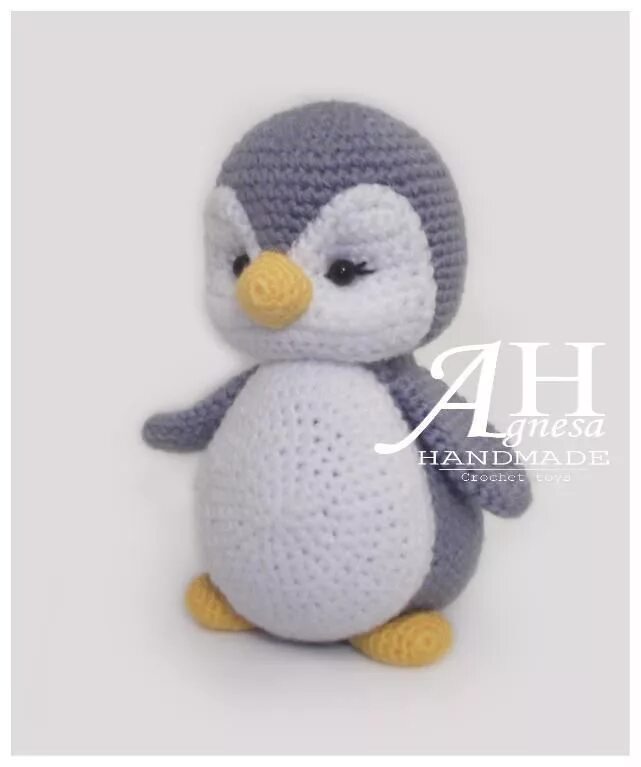 Новогодний пингвин описание вязания Hi Amigurumi