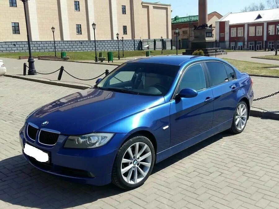 Бмв ру с пробегом. БМВ 3 2007. BMW e90 2007. БМВ е90 синяя. БМВ 3 седан 2007.