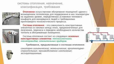 Виды отопление жилых помещений