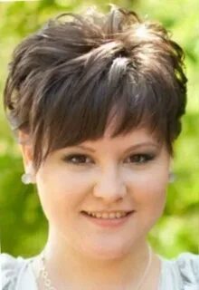 Стрижка на круглое лицо полной женщины