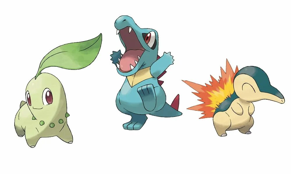 Pokemon starters. Покемон Чикорита Эша. Покемон ТОТОДАЙЛ. Чикорита Эволюция. Чикорита синдаквил и ТОТОДАЙЛ.