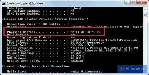 Set mac address