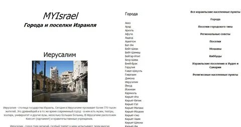 Список израиля