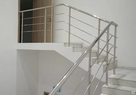 Перила из нержавейки в доме фото
