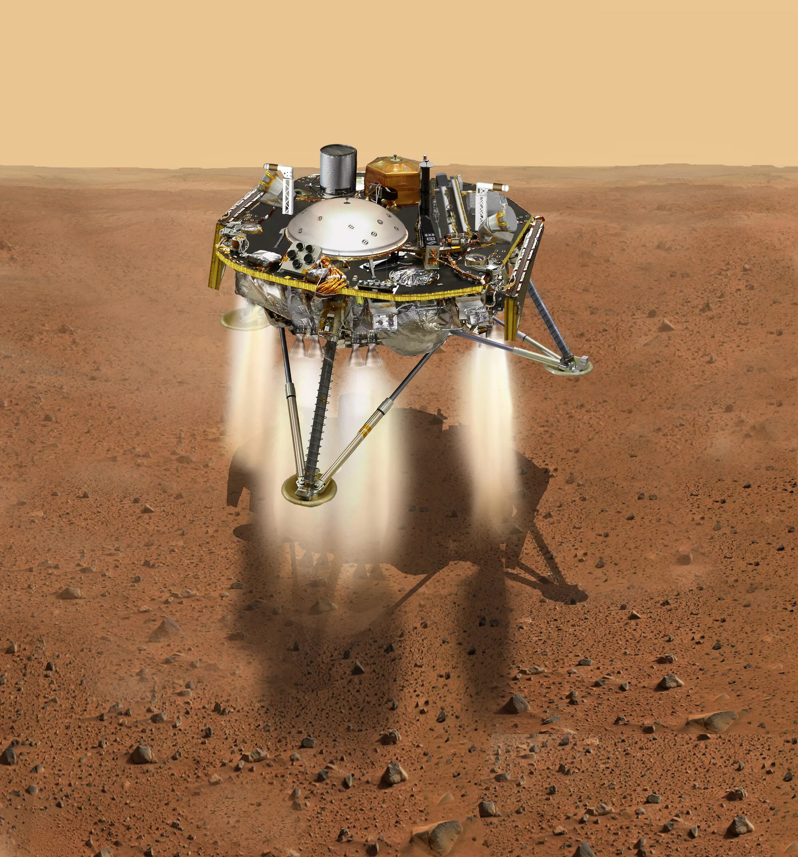 Марсианский зонд. Посадочный модуль НАСА Insight. Посадочный опрорат Марс. Космические аппараты на Марсе. Марсианский посадочный модуль.