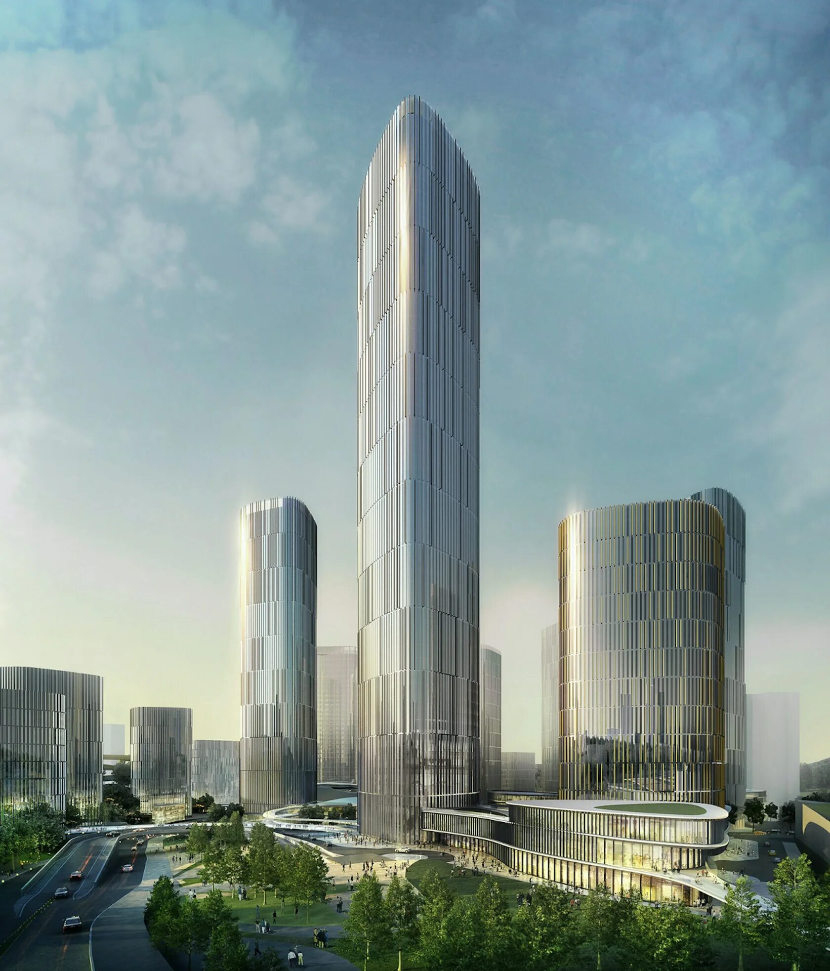 Dubai urban tech district. Soho10 hub. Концепты зданий для стратегий. Многоэтажки будущего. Градостроительство китая.