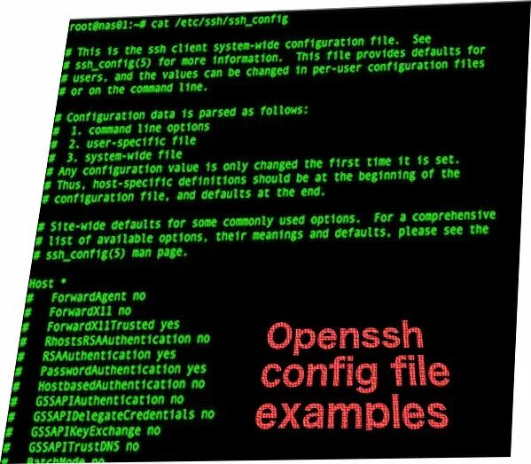 Config page. Ssh config. конфигурационные файлы линукс. ssh config example. setup ssh config.