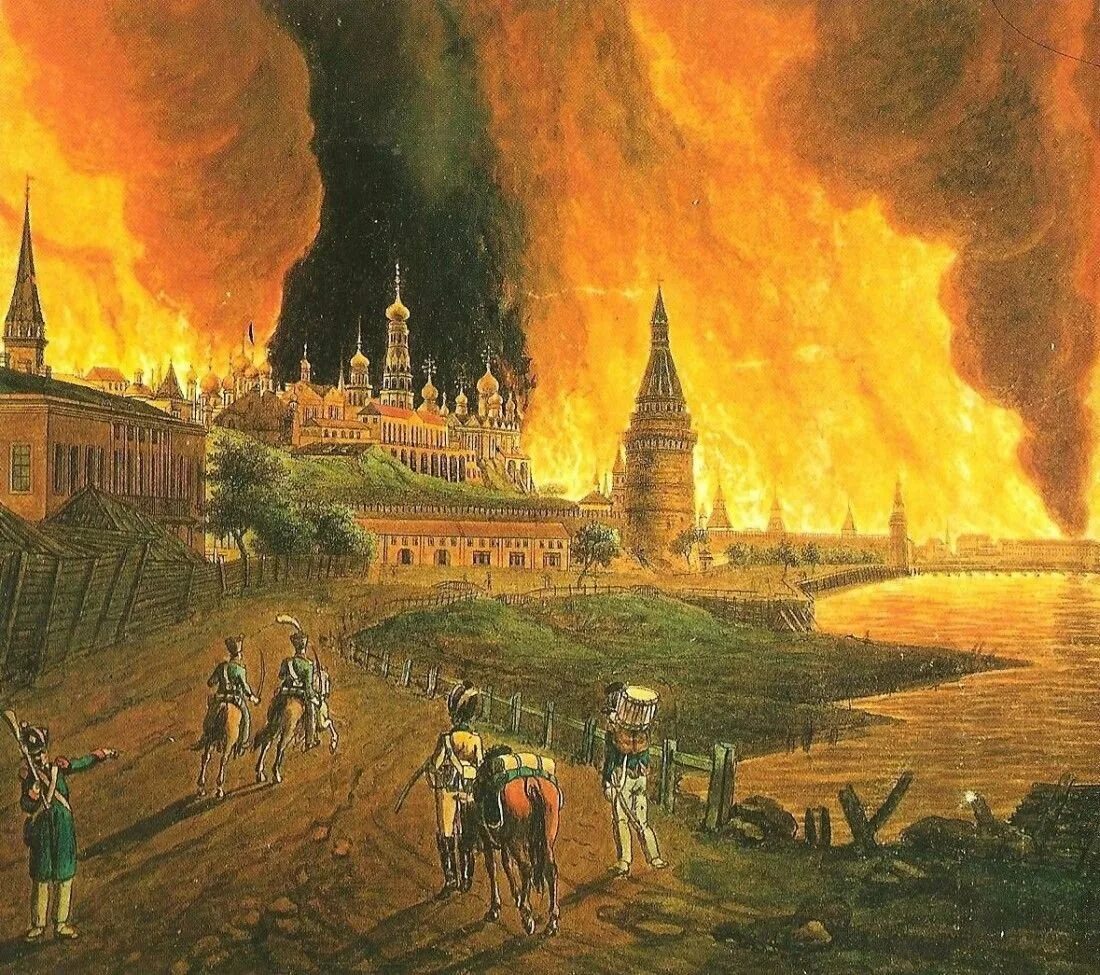 Москва сгоревшая пожаром. Пожар в Москве 1812 года. Пожар Москвы 1812г. Айвазовский пожар Москвы в 1812. Московский пожар 1812 Наполеон.