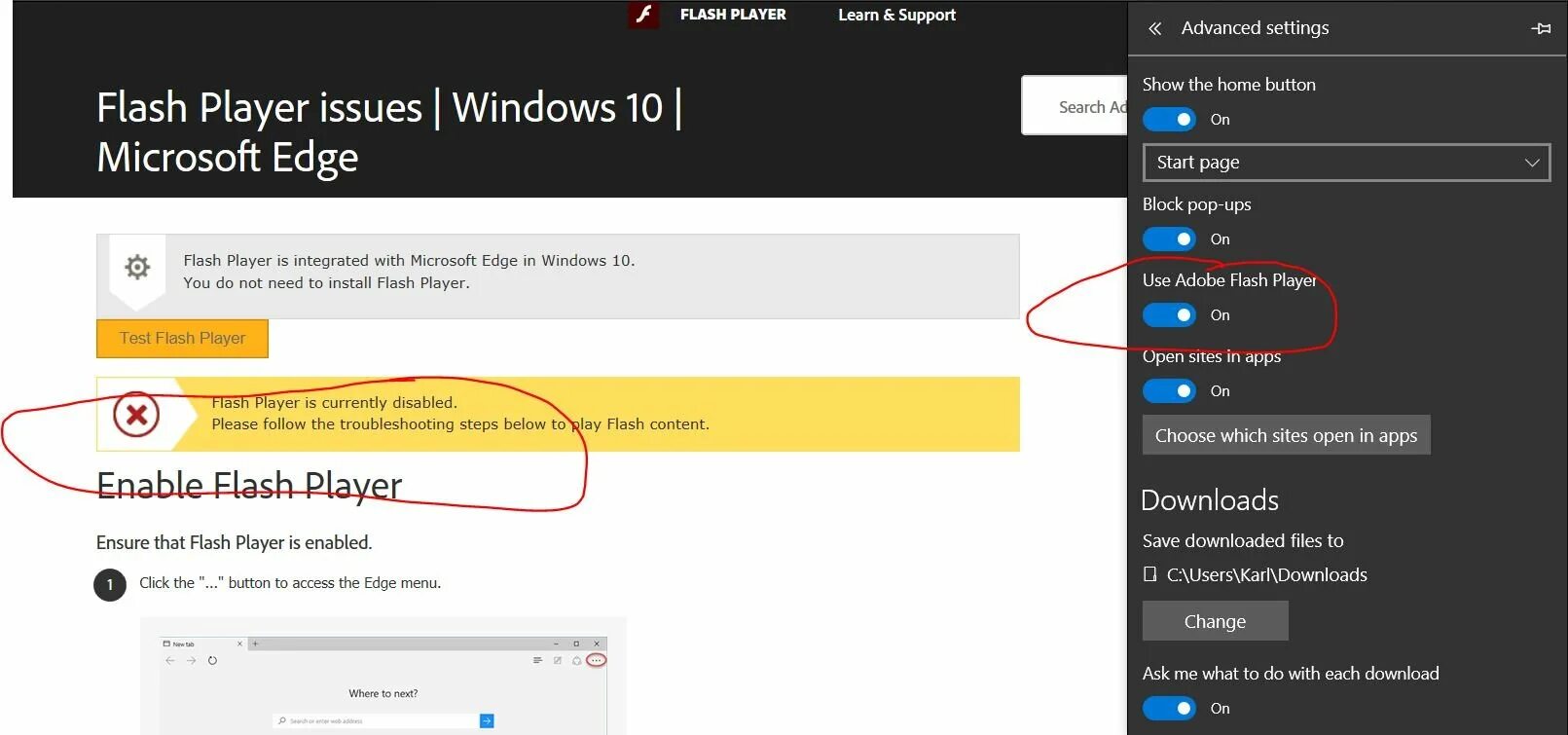 Adobe Flash Player Microsoft Edge. Flash Player Windows 10. Enable Flash. Adobe Flash Player on Microsoft Edge.