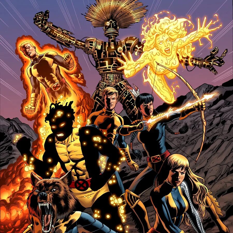 New x men. Санспот Марвел. Мираж Марвел комикс. Бушмейстер Марвел комикс. Xmen New Mutants.