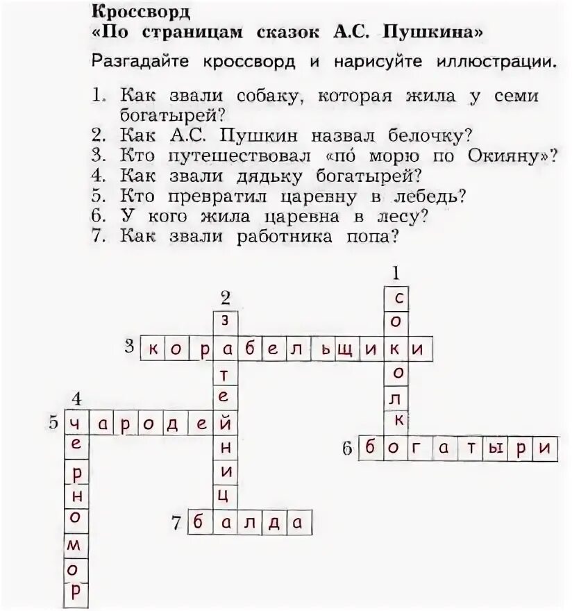 Творческое задание литература 5 класс стр 170. Кроссворд 3 класс литературное чтение по сказкам Пушкина. Кроссворд по сказкам Пушкина 4 класс литературное чтение. Кроссворд по литературному чтению по сказкам Пушкина. Кроссворд по сказкам Пушкина 2 класс литературное чтение.