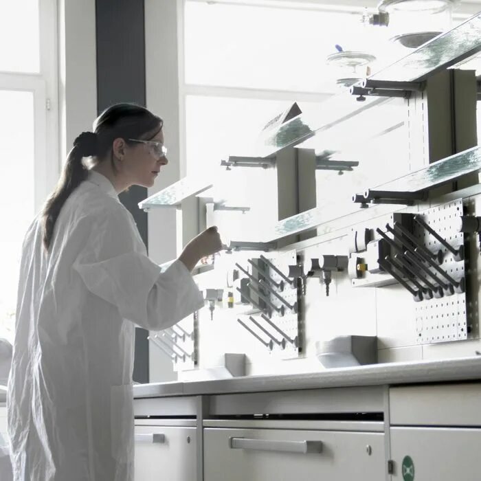 There is in the laboratory