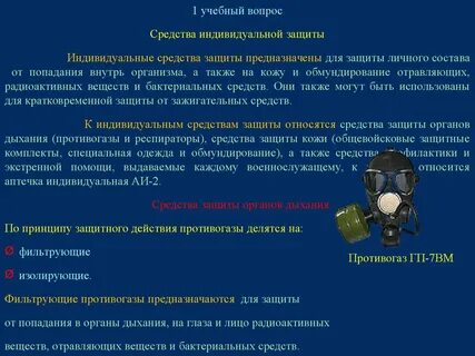 Основное средство защиты органов дыхания