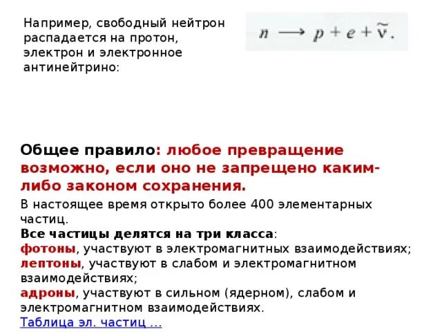 Нейтрон распадается на Протон и электрон. На что распадается нейтрон. Свободный нейтрон. Антинейтрино + Протон.