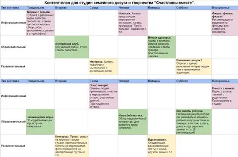 Программа для контент плана