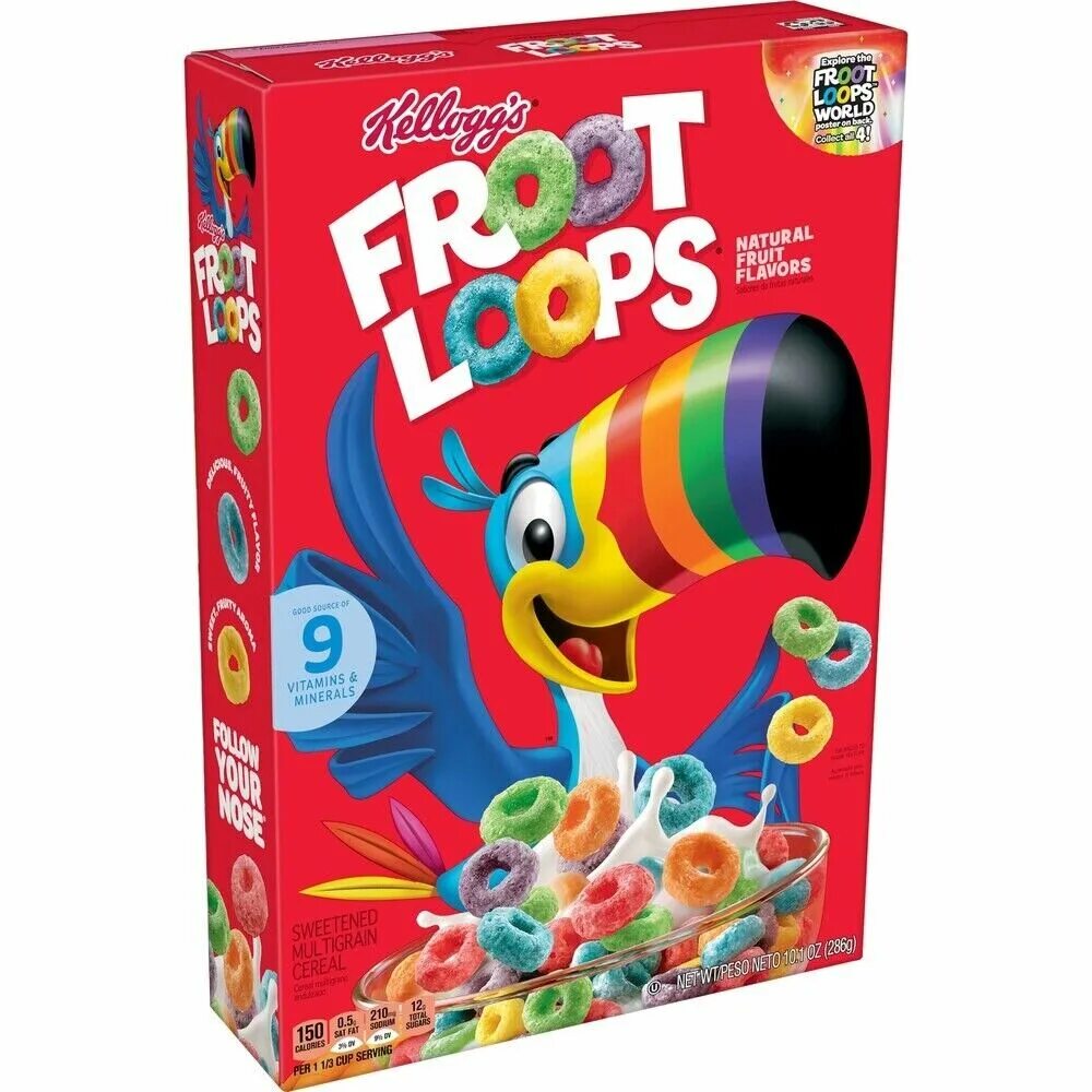 Хлопья Froot loops. Фруктовый Колечки Froot loops. Kellogg's Froot loops. Fruity loops завтрак. Froot loops