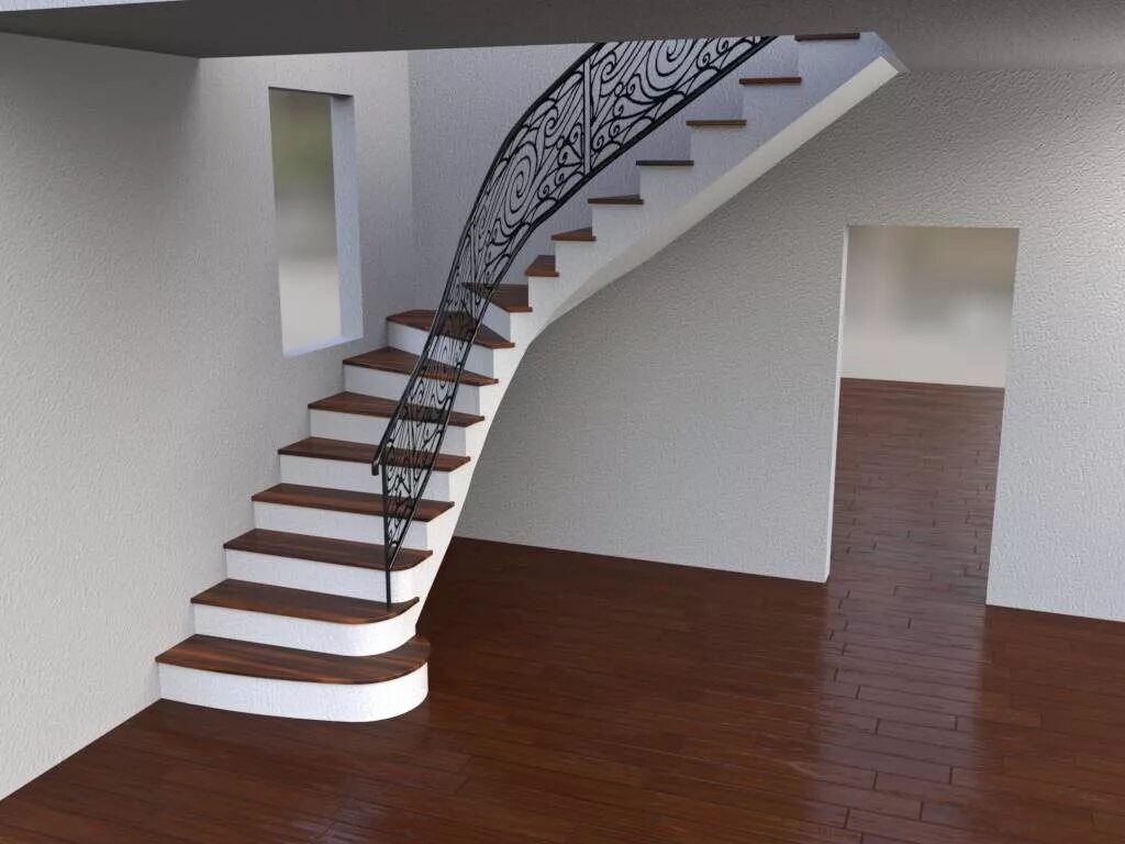 Бетонная лестница доме второй этаж. Бетонная г-образная лестница с забежными ступенями. Лестница на второй этаж г образная с забежными ступенями. Монолитная г образная лестница с забежными ступенями. Одномаршевая бетонная лестница.