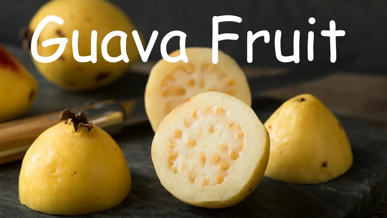 Psidium guajava, whole and sectioned Guava fruit Stock Photo - Alamy
