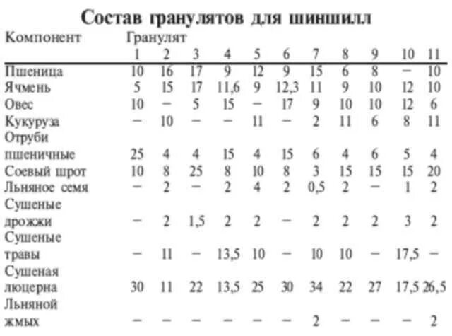 Чем кормить шиншиллу в домашних. Таблица рациона питания шиншилл. Рацион кормления шиншилл таблица. Рацион корма шиншиллы. Нормы кормления шиншилл.