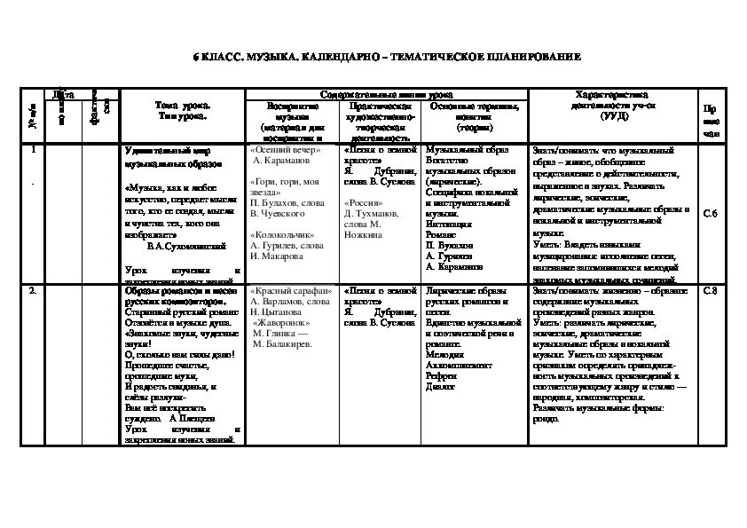 Календарно тематическое планирование масленица подготовительная группа. Календарно тематический план вокального ансамбля. Учебно тематические планы по хору. Тематическое планирование по хоровому пению. Тематическое планирование 6 класса таблица.