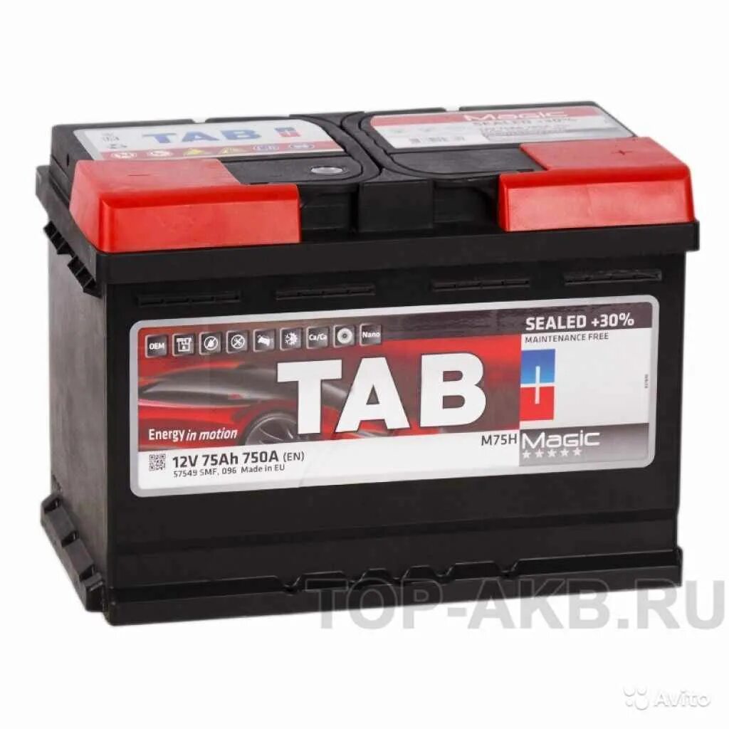 Аккумулятор 12v 75ah. Аккумулятор Tab 75ah. Аккумулятор 12v 75ah 750а "Tab" Polar (-/+). Аккумулятор автомобильный Tab 75ah. Tab Polar 75ah 750a.