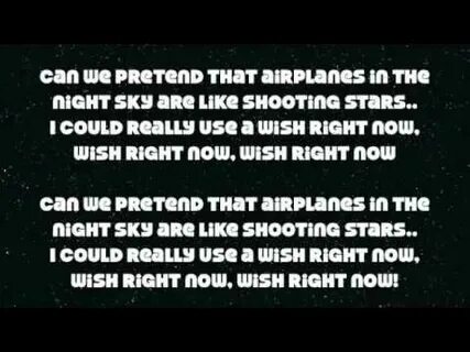 Airplane текст песни