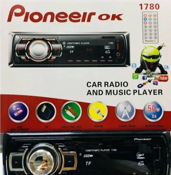 Автомагнитола Pioneer 1780. Пионер ок. Pioneer ok 6888.