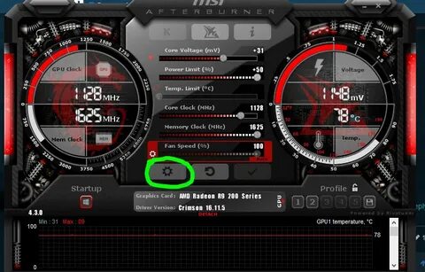 Msi afterburner не показывает