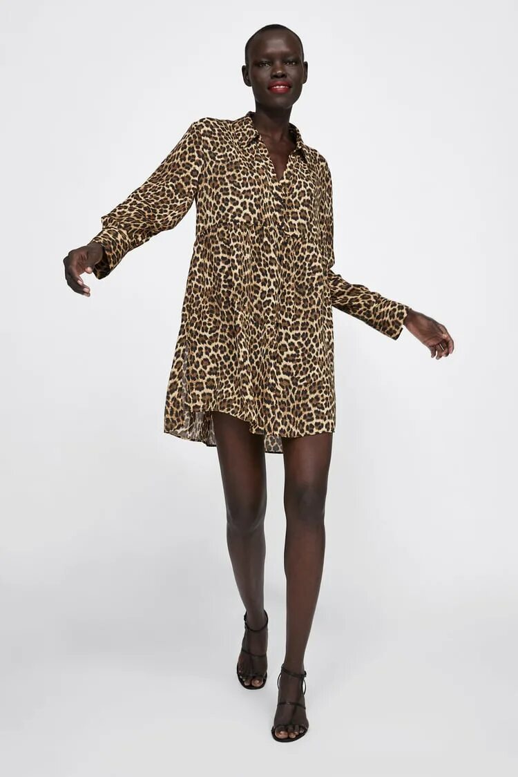 Zara леопард. Леопардовое платье zara.