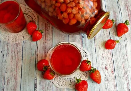Компот из свежей клубники рецепт