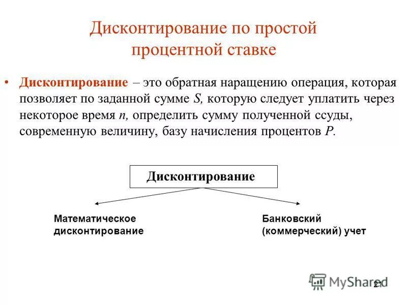 Наращение по простой процентной ставке. Методы наращения по простым процентным ставкам. Ставка наращения и дисконтирования. Дисконтирование по простым процентным ставкам. Процентные ставки наращение