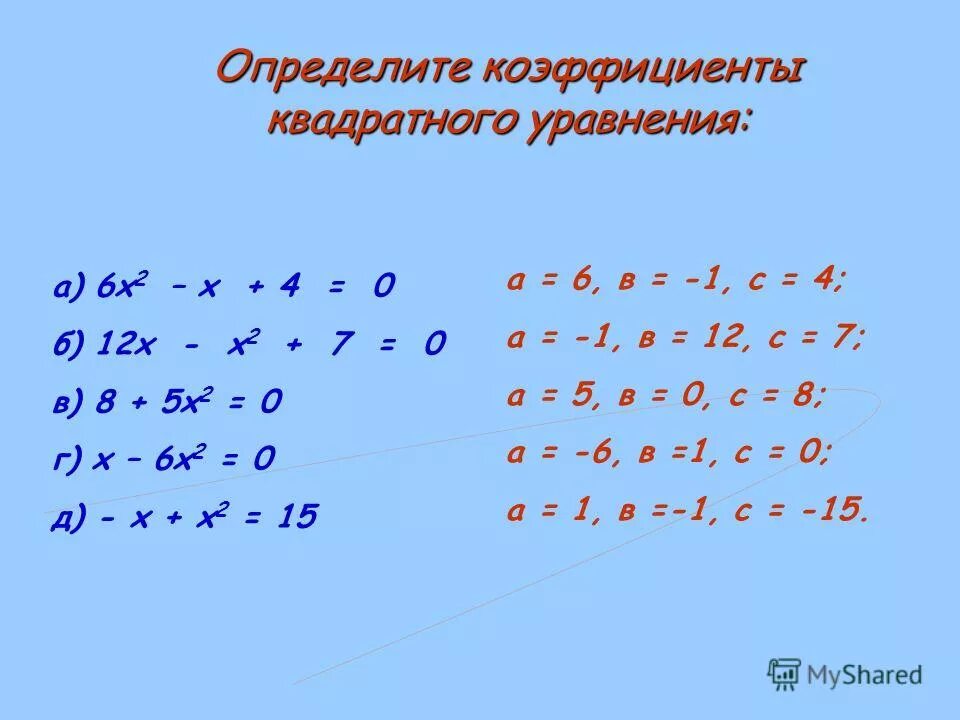 История развития квадратных уравнений. Квадратные уравнения x 2 4x 3 0