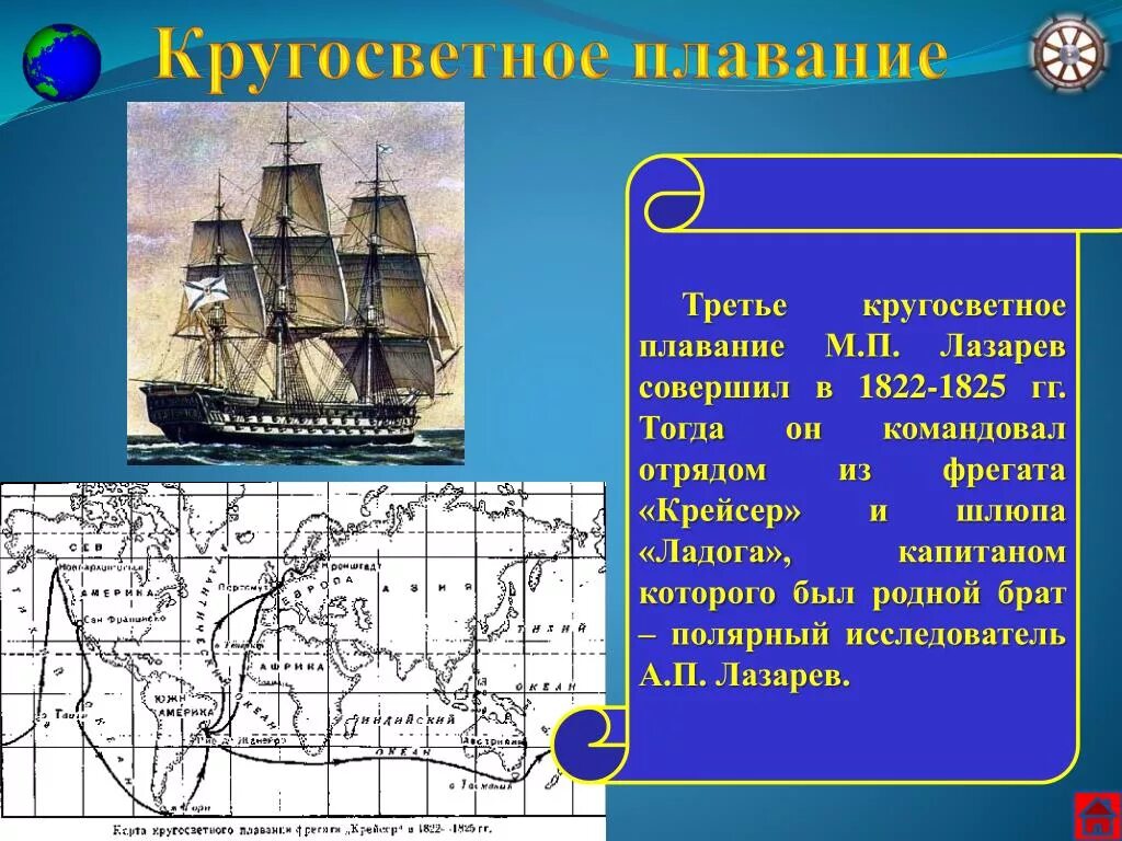 Какой мореплаватель командовал 1 кругосветной экспедицией. Первое кругосветное путешествие Лазарева. Шлюп Ладога/ первое кругосветное путешествие Лазарев. Кругосветное путешествие Михаила Петровича Лазарева.