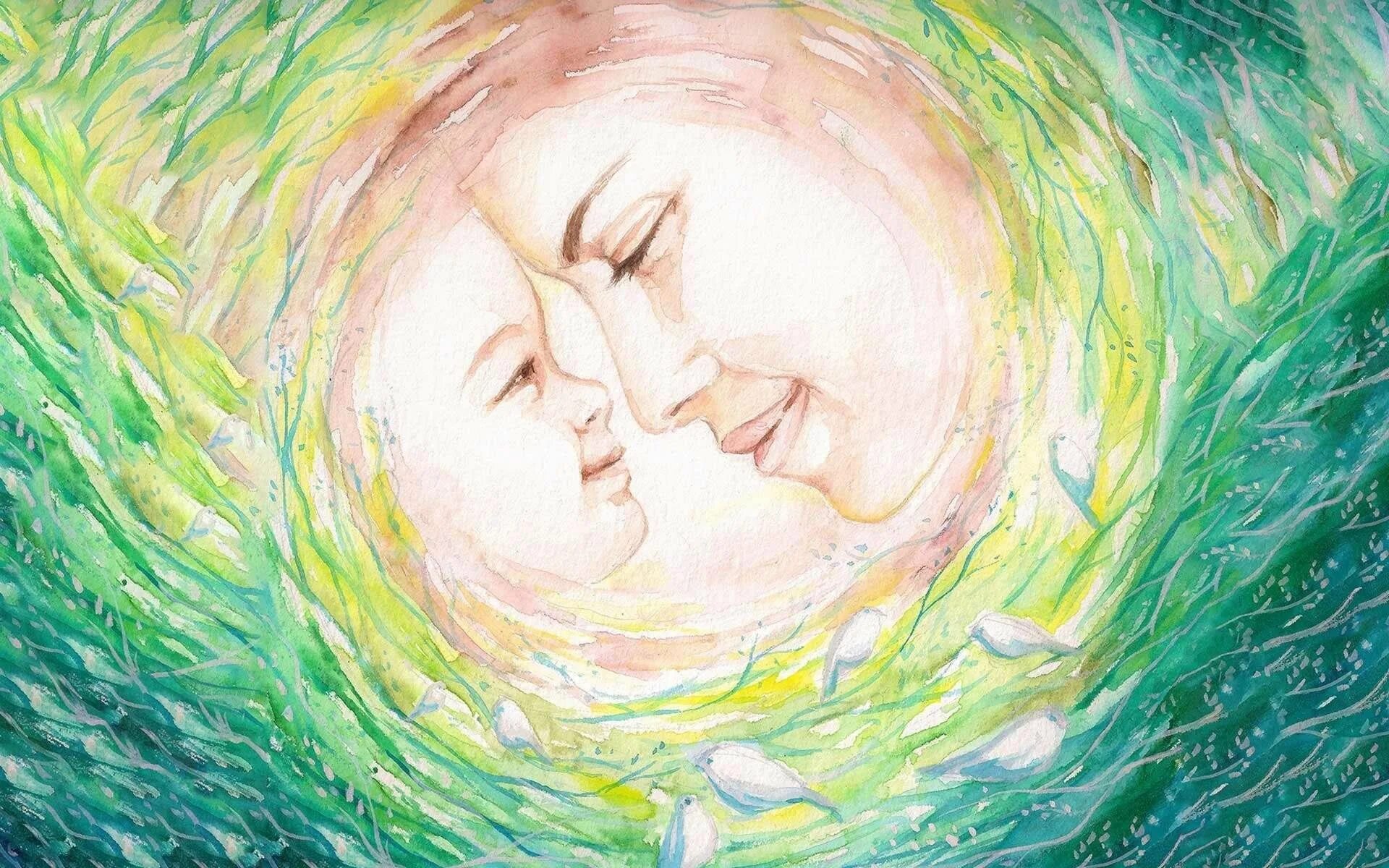 Сказочная девушка. Материнская любовь рисунок. Неземная мама. Картины феи бенте шлик. Неземная мама.