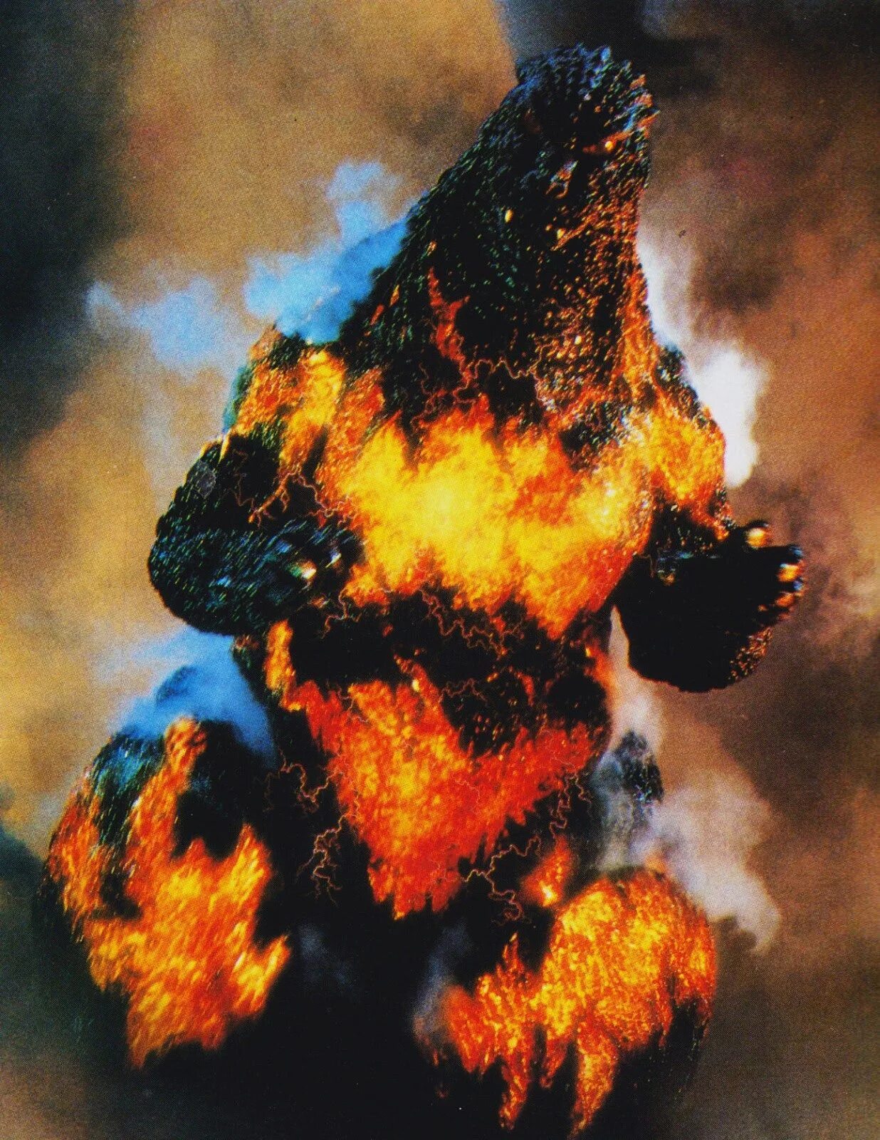Burning godzilla. Годзилла 1995. огненный годзилла 1995. godzilla vs destoroyah 1995. пылающая годзилла 1995.