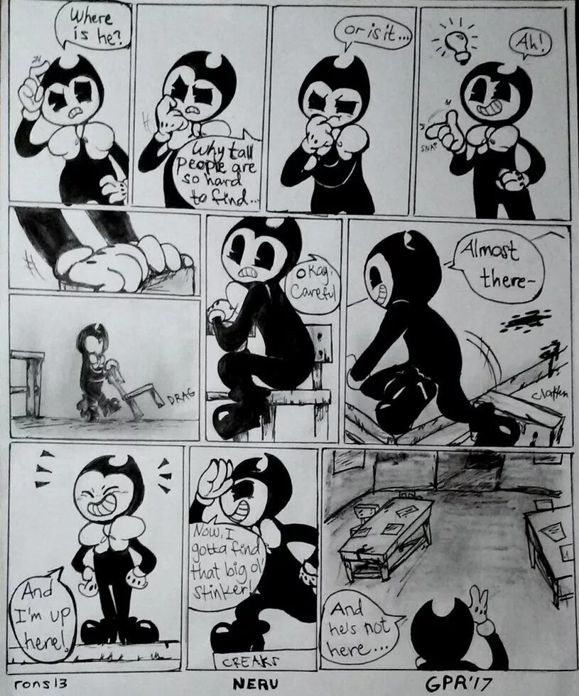 Bendy and the Ink Machine комиксы. БЕНДИ комиксы на русском. Смешные комиксы по БЕНДИ. Смешной БЕНДИ. Комиксы чернильная машина