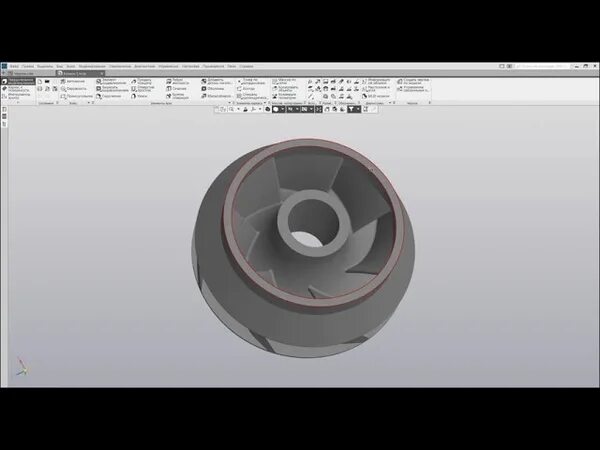 Сечение в компас 3д. Элемент по сечениям компас 3d. Сечение компас 3д. Solidworks рабочее колесо. Построение меридианного сечения рабочего колеса.