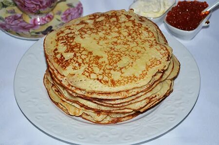 Блины с манной крупой