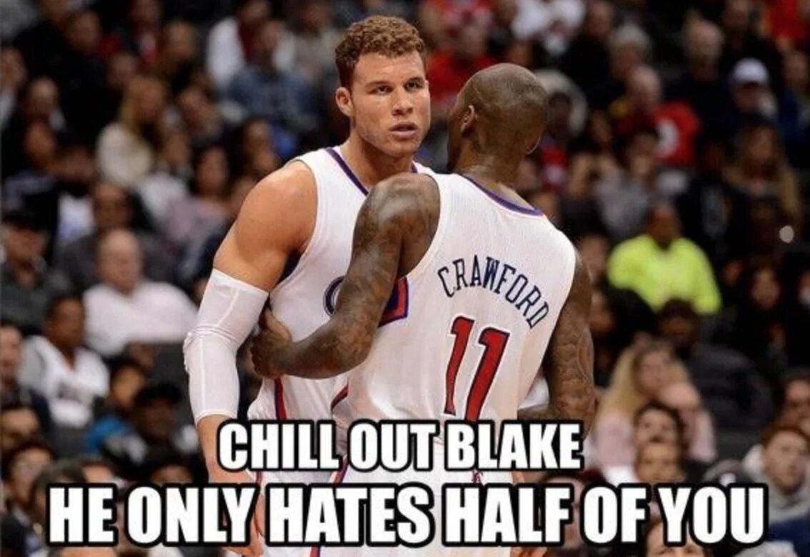 Мемы про спорт. 23-Ий номер в НБА. Blake Griffin Donald Glover. Only hates