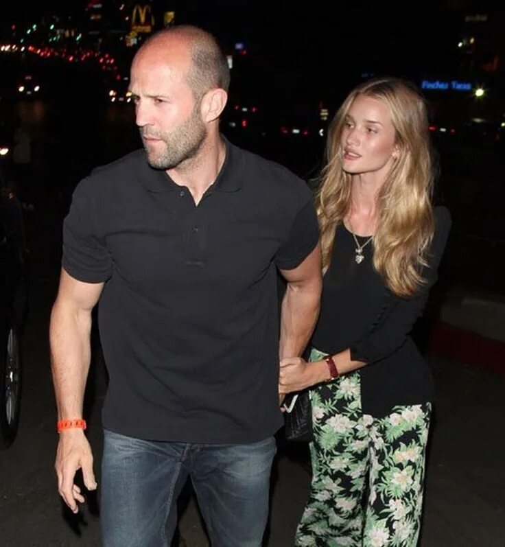 Jason Statham holds hands with son Jack, 2, during casual stroll in LA amid lock