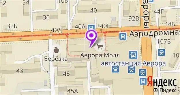Карта авроры самара