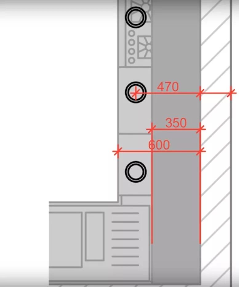 Расположение точечных светильников от стены. Точечные светильники отступ от кухни. Расстояние светильника от стены на кухне. Точечные светильники на кухне расположение от стены.
